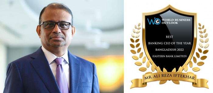Mr Ali Reza Iftekhar, longest serving MD and CEO of Eastern Bank Limited wins 'Best Banking CEO of the Year’
